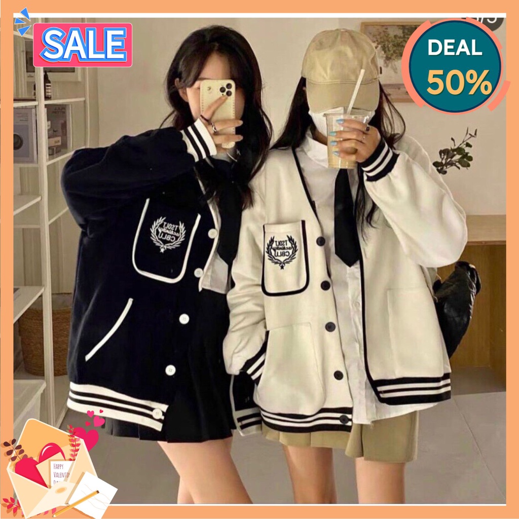 Áo khoác nam nữ phong cách ovesize siêu đẹp vải dày from rộng unisex nỉ bông | BigBuy360 - bigbuy360.vn