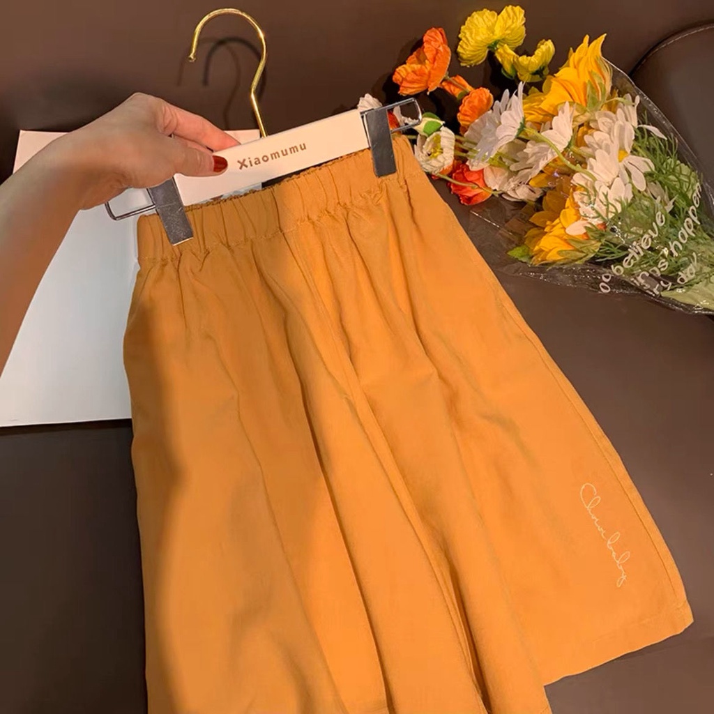 Bộ Áo Sơ Mi Thêu Họa Tiết 2022 + Quần Dài Phong Cách Hàn Quốc Mới Cho Bé Gái