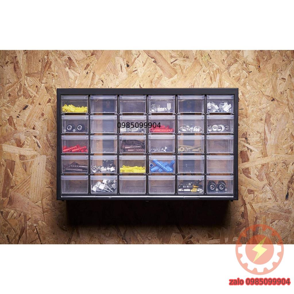 Tủ linh kiện 30 ngăn hộp đồ nghề Stanley 1-93-980 locker mini đựng dụng cụ cơ khí, điện tử, óc vít thông minh