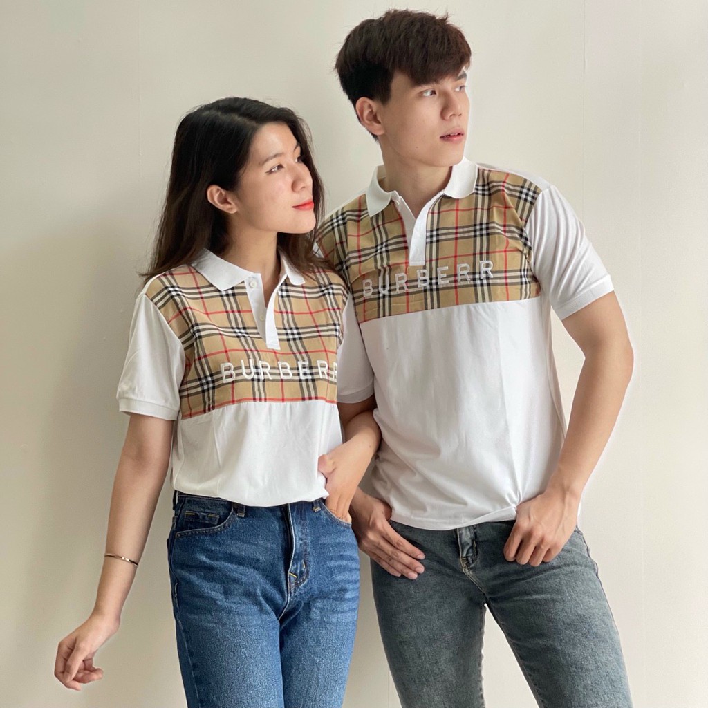 Áo thun nam nữ POLO vải cá sấu cotton cao cấp ngắn tay in hoa vặn cực sang trọng - TT18 | BigBuy360 - bigbuy360.vn