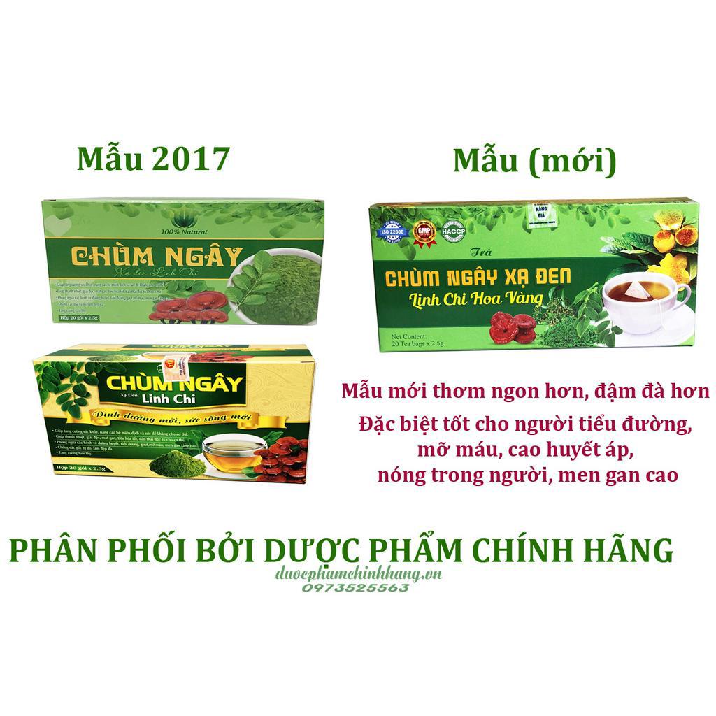Combo set 10 hộp trà chùm ngây linh chi xạ đen