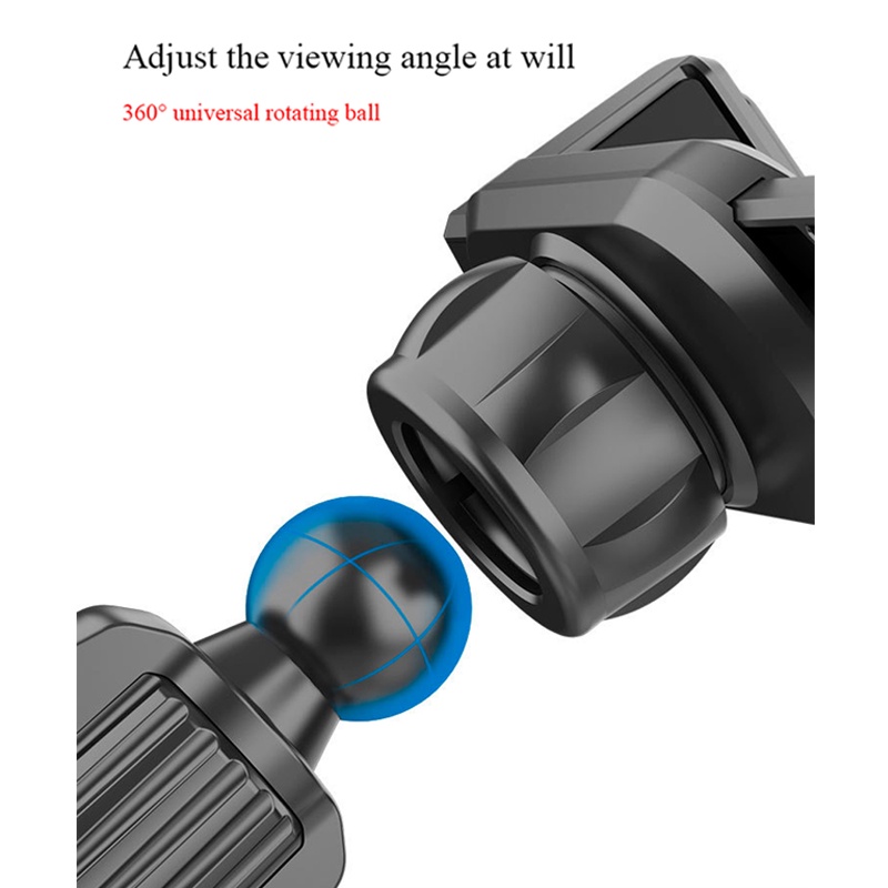 Giá Đỡ Điện Thoại Từ Tính Đầu Bi 17mm Gắn Lỗ Thông Gió Xe Hơi