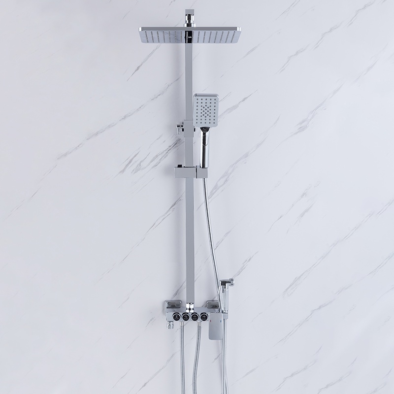 Bộ Sen Tắm Nóng Lạnh Aviba - 3009 Tăng Áp Lực - Có Điều Chỉnh Độ Cao Và Chế Độ Nước Kèm Sịt Vệ Sinh Cao Cấp Cho Nhà Tắm