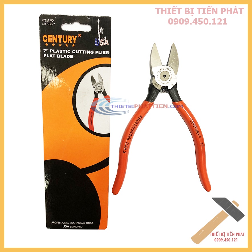 Kìm Cắt Ba Dớ, Cắt Nhựa Century 7'' Lu-Kbd-7 Thép Crv Siêu Bén Taiwan Cao Cấp