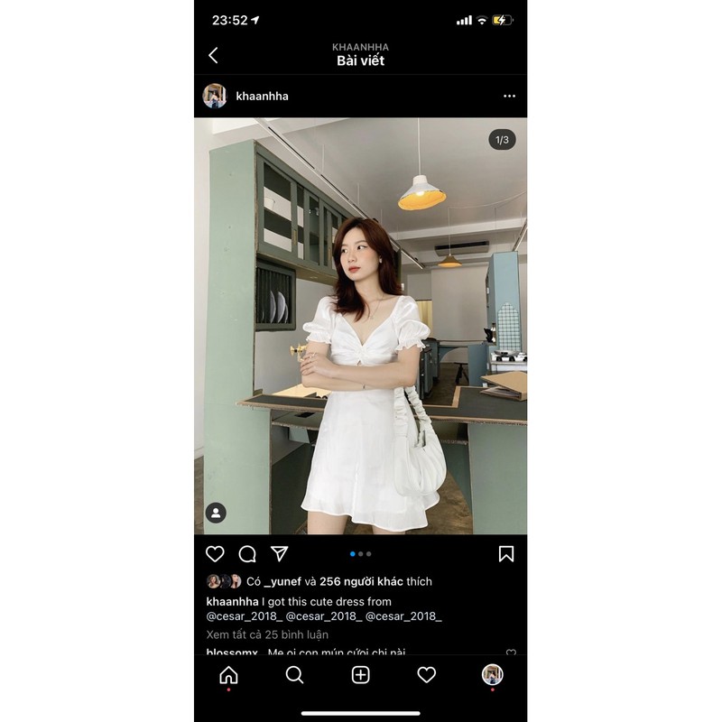 đầm trắng cesar