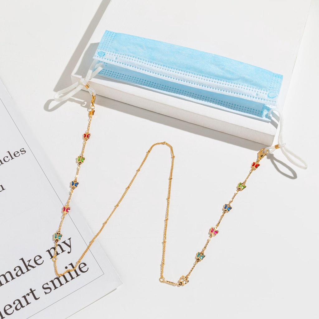 BACK2LIFE Trendy protectionLanyard protectionChain Eyewear Accessories Glasses Chain Anti-lost Reading Glasses Chains protectionCord Holders Hold Straps Reading Eyeglass|Beads Sunglasses Lanyard