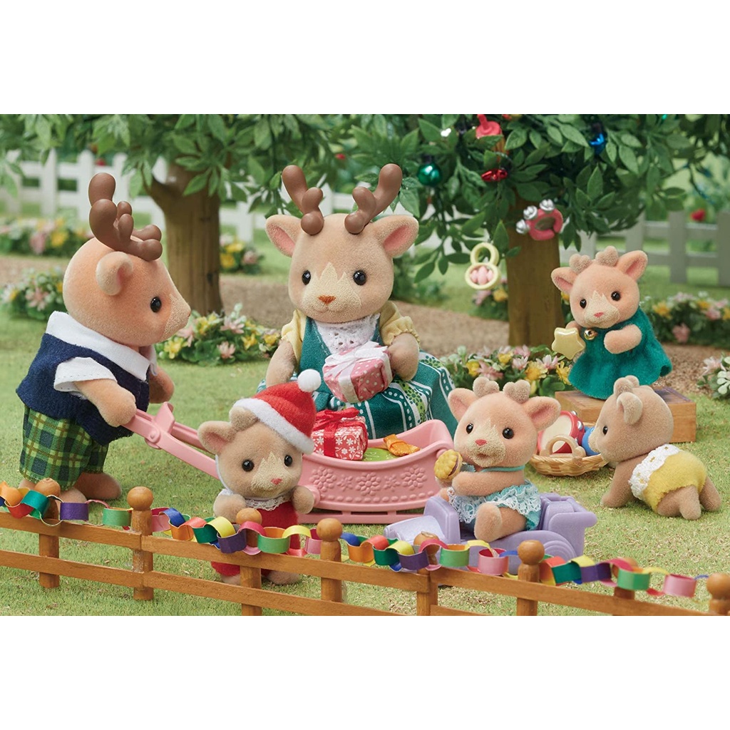 MỚI Đồ Chơi Sylvanian Families Gia Đình Tuần Lộc Reindeer Family