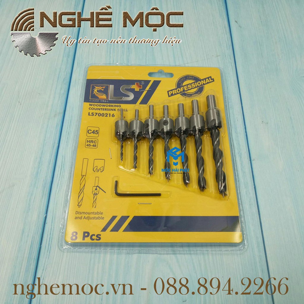 Bộ khoan doa 7 mũi LS Nghề mộc