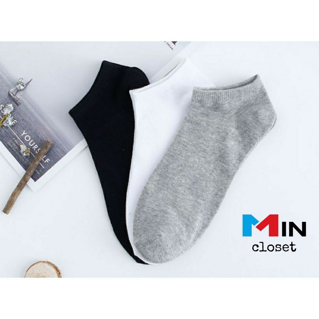 Tất  Cổ Ngắn trơn unisex siêu đẹp dày dặn