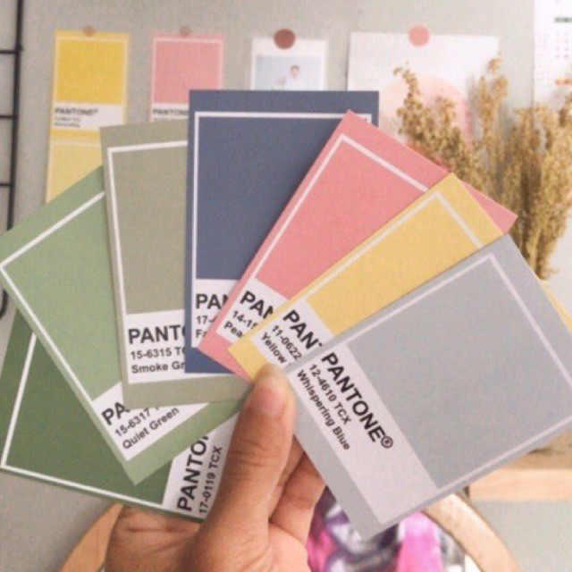 (Hàng Mới Về) Bảng Màu Phấn Mắt Pantone Màu Sắc Thẻ