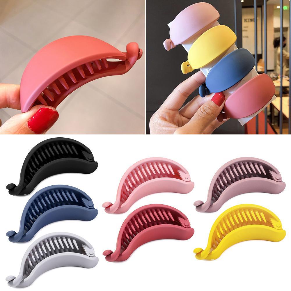 Kẹp Tóc Màu Kẹo Ngọt Hình Quả Chuối Dễ Thương