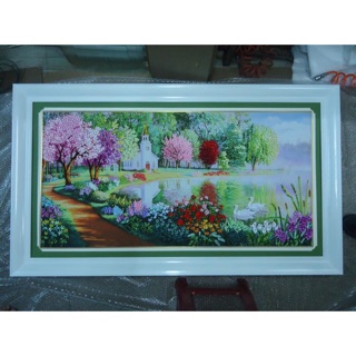 Tranh thêu ruy băng 140x75cm