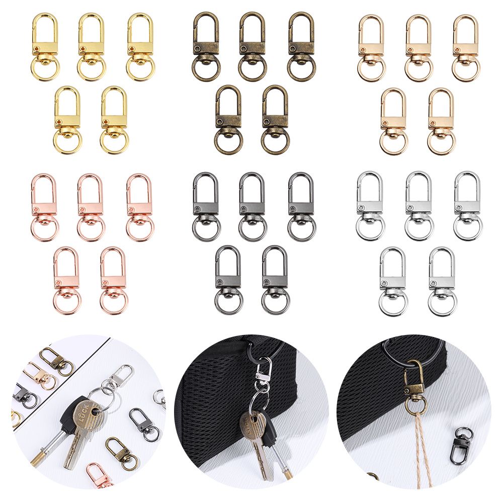 Bộ 5 Móc Khóa Kim Loại Chuyên Dụng Cho Túi Xách/ Đeo Vai DIY