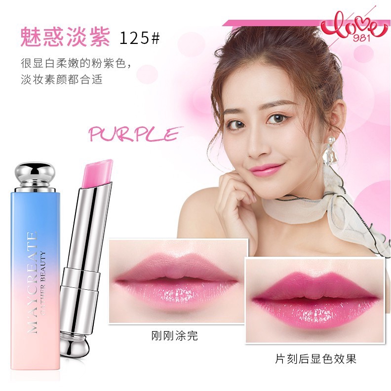 Son môi dưỡng ẩm ba màu chuyển đổi theo nhiệt độ lâu trôi chất lượng cao | BigBuy360 - bigbuy360.vn