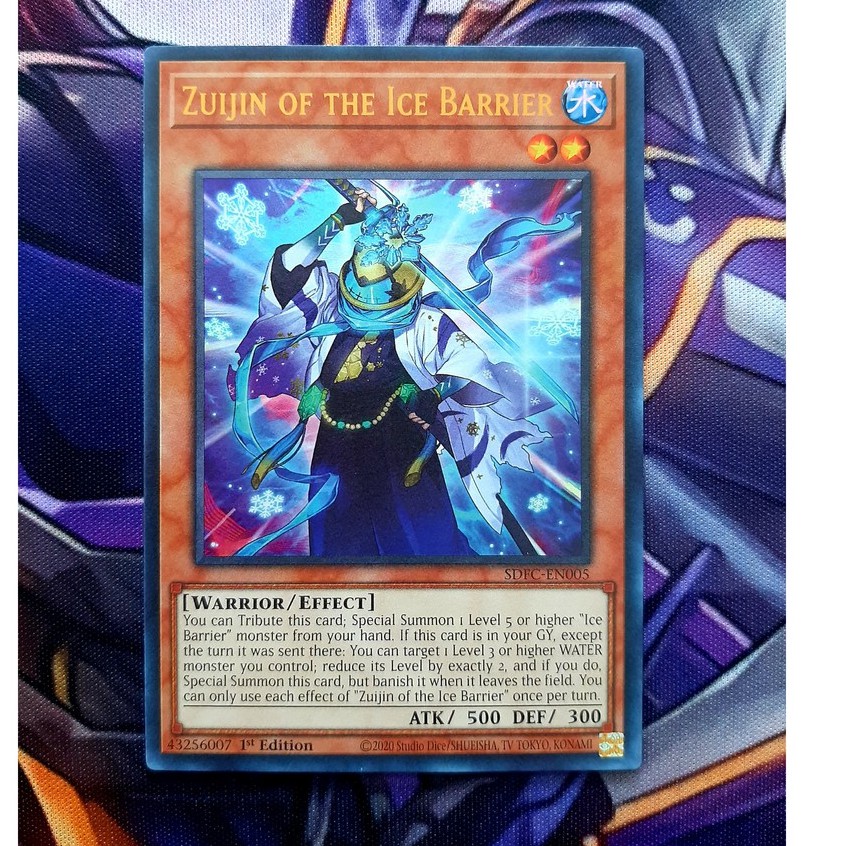 [ ĐỖ LẠC SHOP ] MONSTER - SDFC-EN005 ZUIJIN OF THE ICE BARRIER – ULTRA RARE