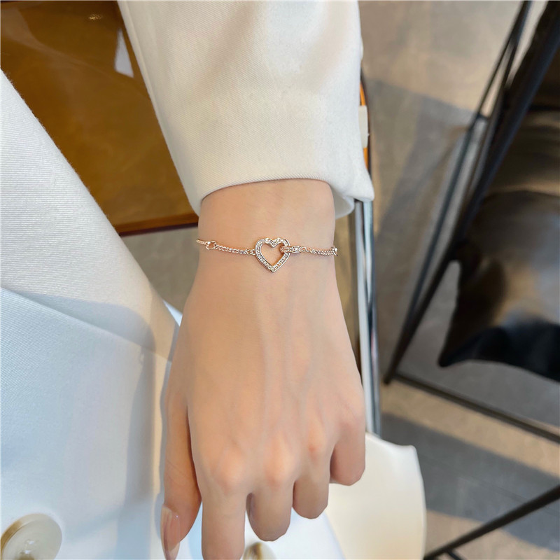 Korean Style Heart Shaped Bracelet For Women