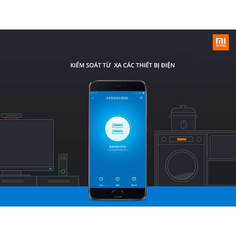 Ổ cắm Wifi Mijia Socket (2 USB)