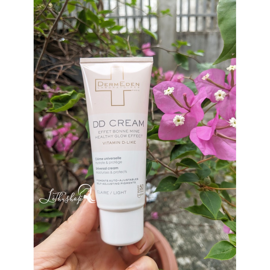 Kem chống nắng, trang điểm và dưỡng da, làm đều màu da, chống lão hóa DermEden DD Cream 50ml SPF 50  PA+++