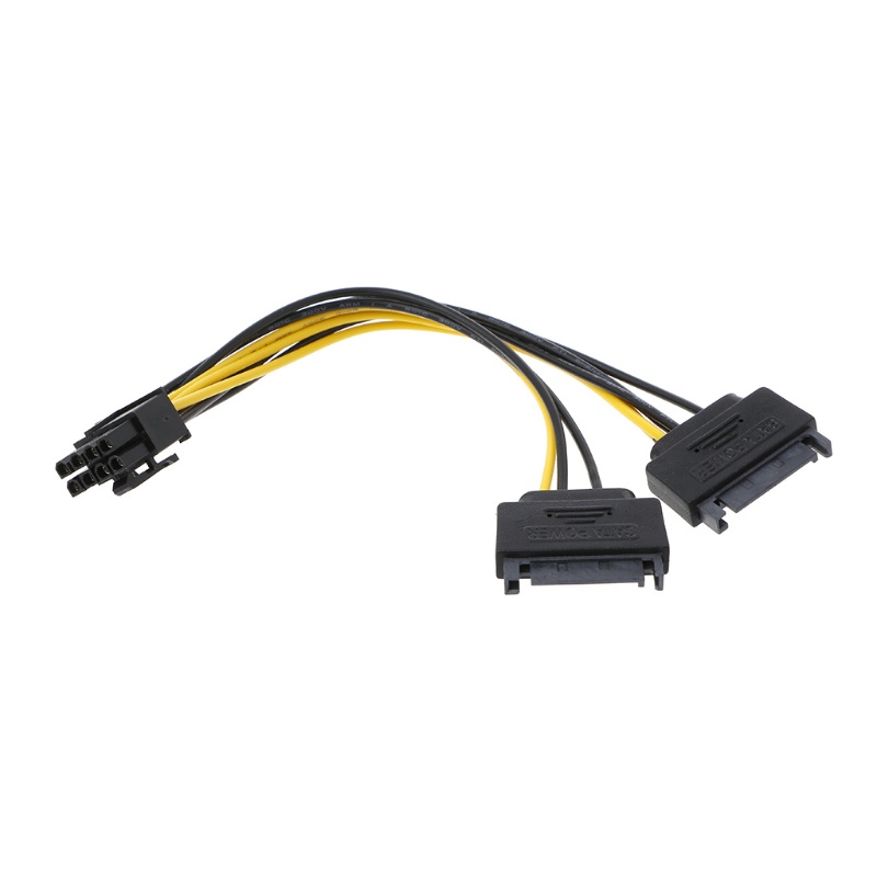 Dây Cáp Nguồn Thẻ Đồ Họa btsg 19cm Chuyển Đổi 15 Pin Sang 8pin Cho Bitcoin Miner Mining