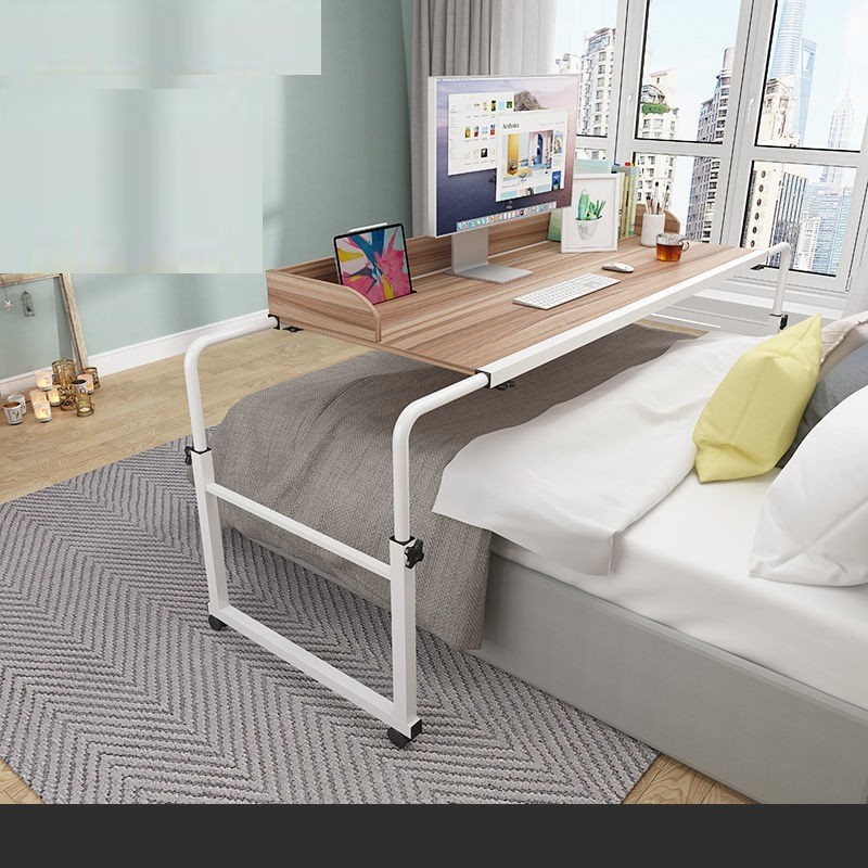 Bàn Làm Việc Giường Có Bánh Xe♥️ KÍCH THƯỚC 80*40 cm và 120*40cm♥️ Có 2 Màu Nâu Và Kem Sáng - Siêu Tiện Lợi | BigBuy360 - bigbuy360.vn
