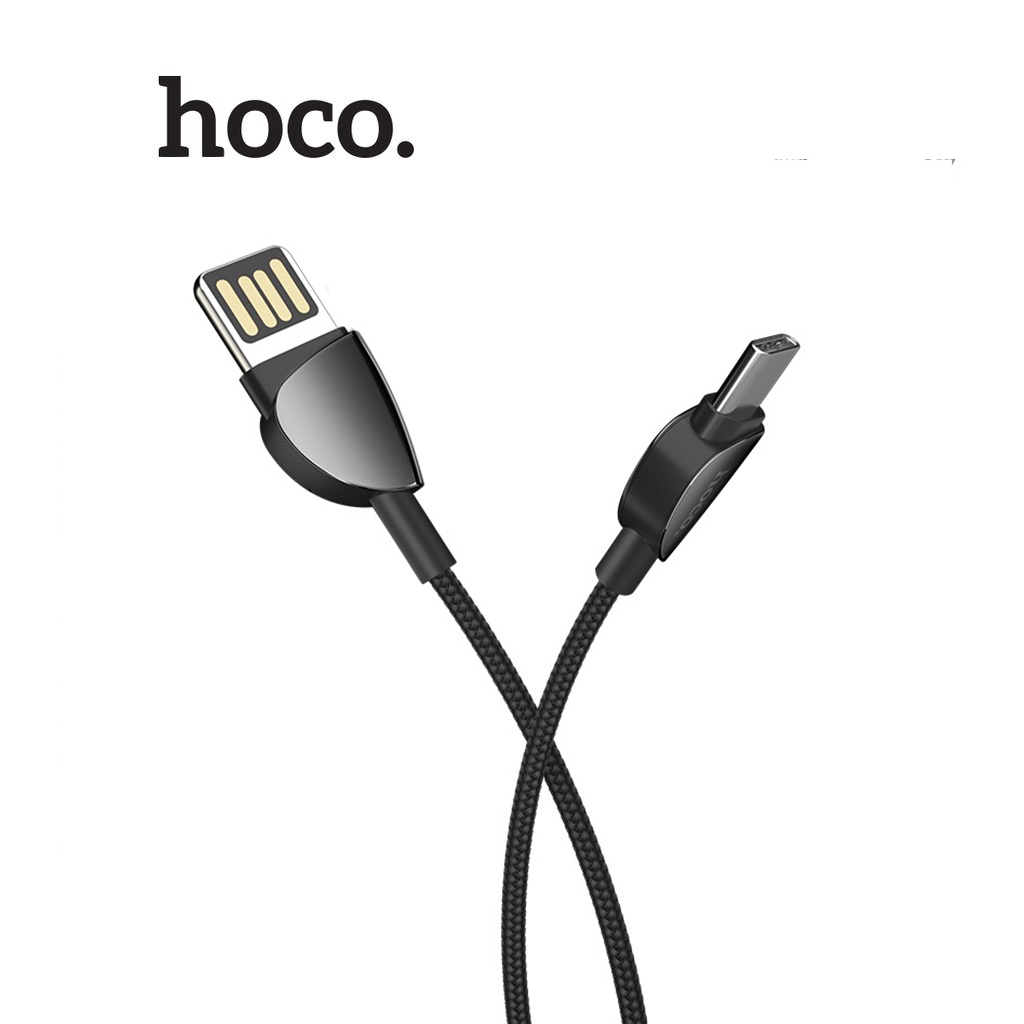Cáp sạc 3A Hoco U62 Type-C vải dù siêu bền dài 1.2M cho Android