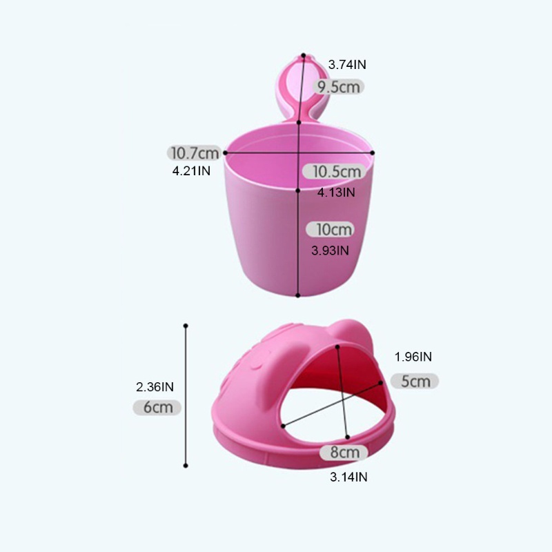Ca Nhựa Gội Đầu Cho Bé Hình Thác Nước Hoạt Hình Dễ Thương