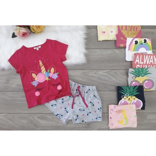 Bộ cotton bé gái HM size đại_Size 9-14Y (20-40kg)