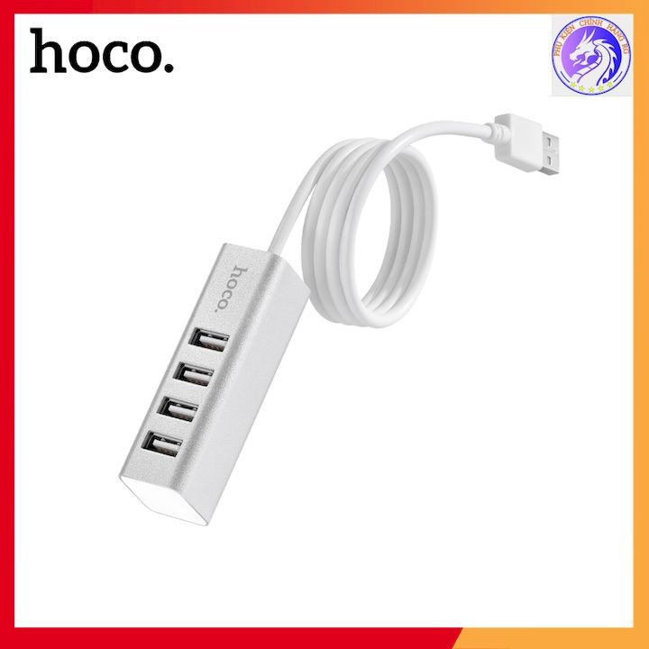 Sạc Chia 4 Cổng Hoco HB1 USB 2.0 - Sạc Được Nhiều Thiết Bị - Hàng Chính Hãng