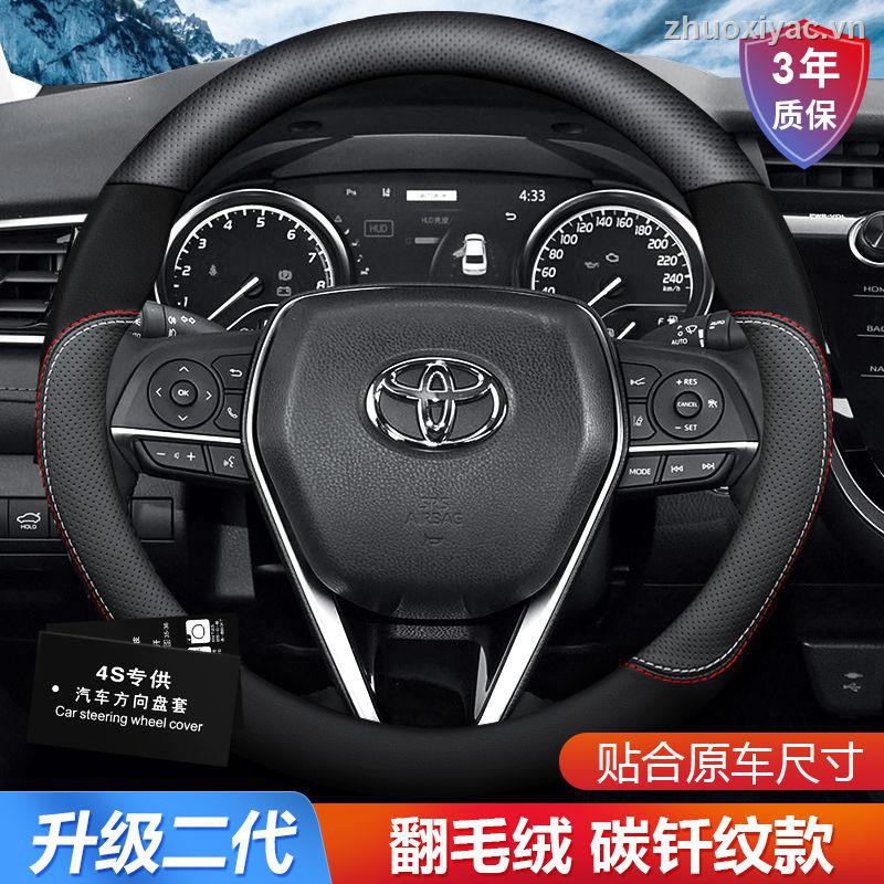 Bọc Vô Lăng Xe Hơi Toyota Camry Rav4 Bằng Da Bò Sang Trọng Hiện Đại