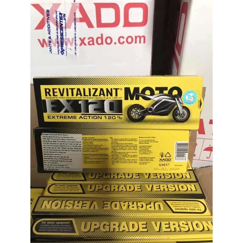 [Mã LIFEAU5SALE giảm 20k đơn 50k] Phụ gia phục hồi động cơ XADO EX120 Revitalizant for Moto