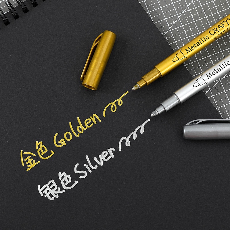 Bút Baoke Metalic nhũ chuyên dùng thiết kế trang trí sổ tay, viết thiệp làm bullet journal gocnhocuaco