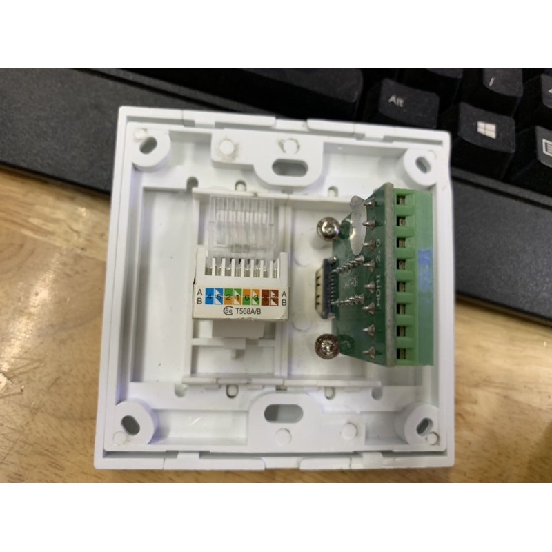 Mặt nạ mạng hdmi +rj45 hàng chính hãng hd-link