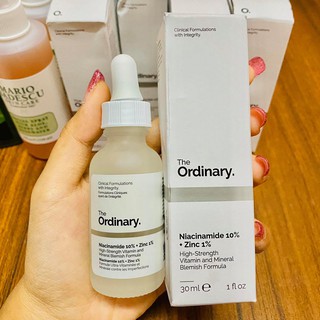 Tinh Chất Giảm Mụn Thâm The Ordinary Niacinamide 10% + Zinc 1% - SERUM Giảm Thâm Mụn - 30ML