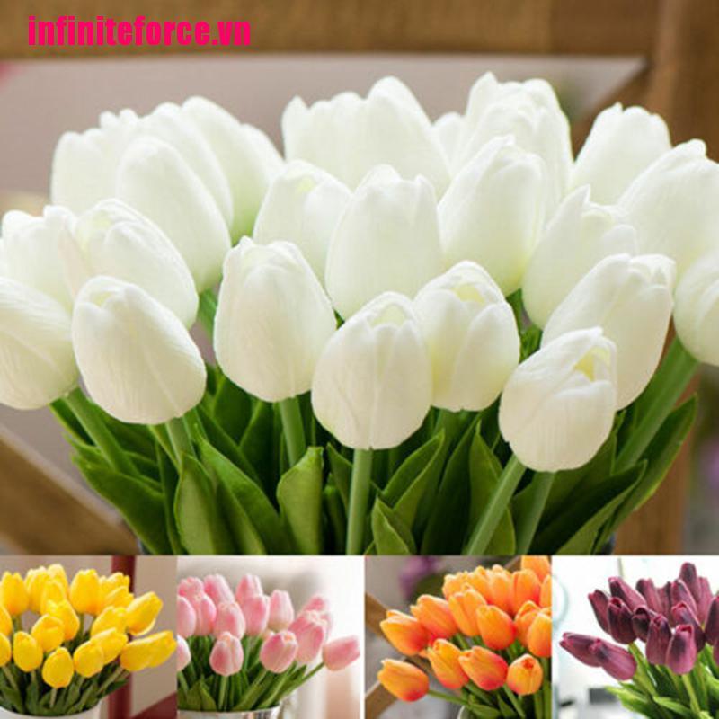Hoa tulip giả nhiều màu sắc xinh xắn dùng trang trí