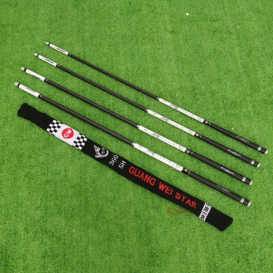 Cần câu tay GW YF 5H, chất liệu carbon, Cần câu đơn câu đài, tặng kèm ngọn phụ