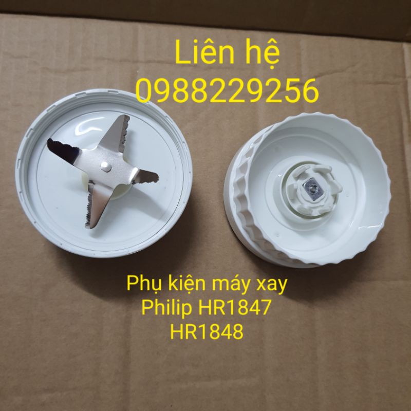 Phụ kiện bộ dao xay máy xay ép đa năng Philips HR1811 HR1847 HR1848