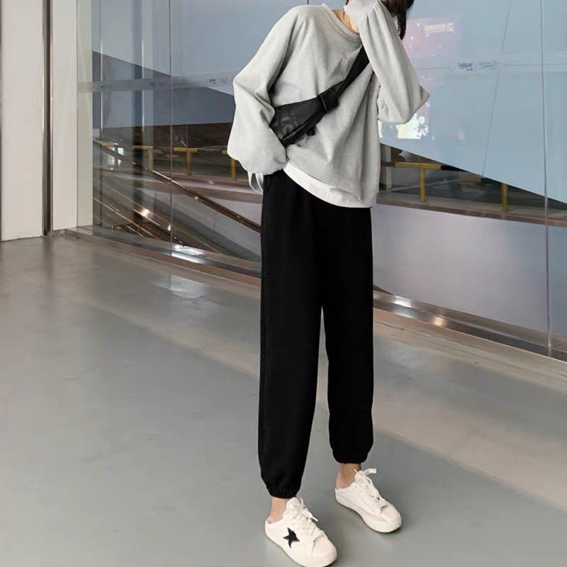 Quần Jogger Nữ Ống Rộng Bom Gấu Len Tăm Thanhthushop68 48