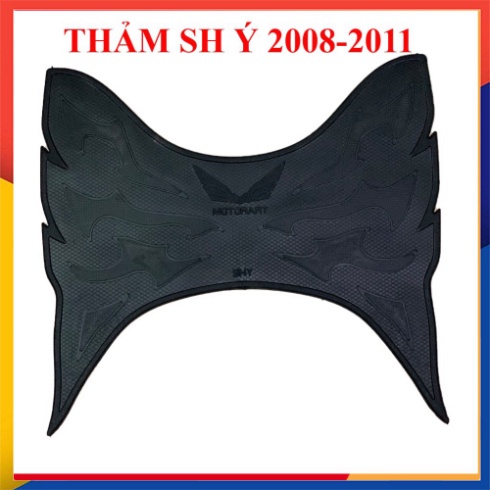 Thảm lót chân Sh 150i nhập Ý, Cao su dẻo cao cấp CÓ HOA VĂN DÀNH CHO XE SH 150 ITALY 2008 2010 2011 để chùi chân