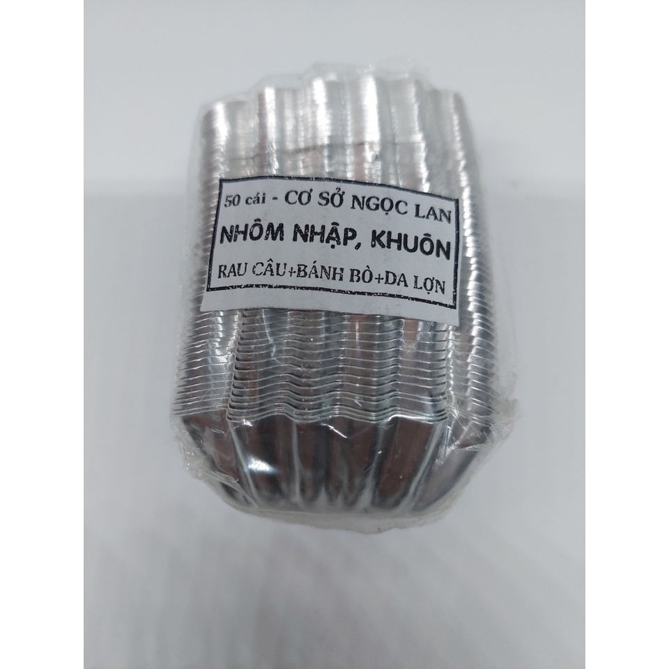 50 Khuôn Nhôm Bánh Bò - Bánh Da Lợn - Nhôm Nhập - Hình Con Cua