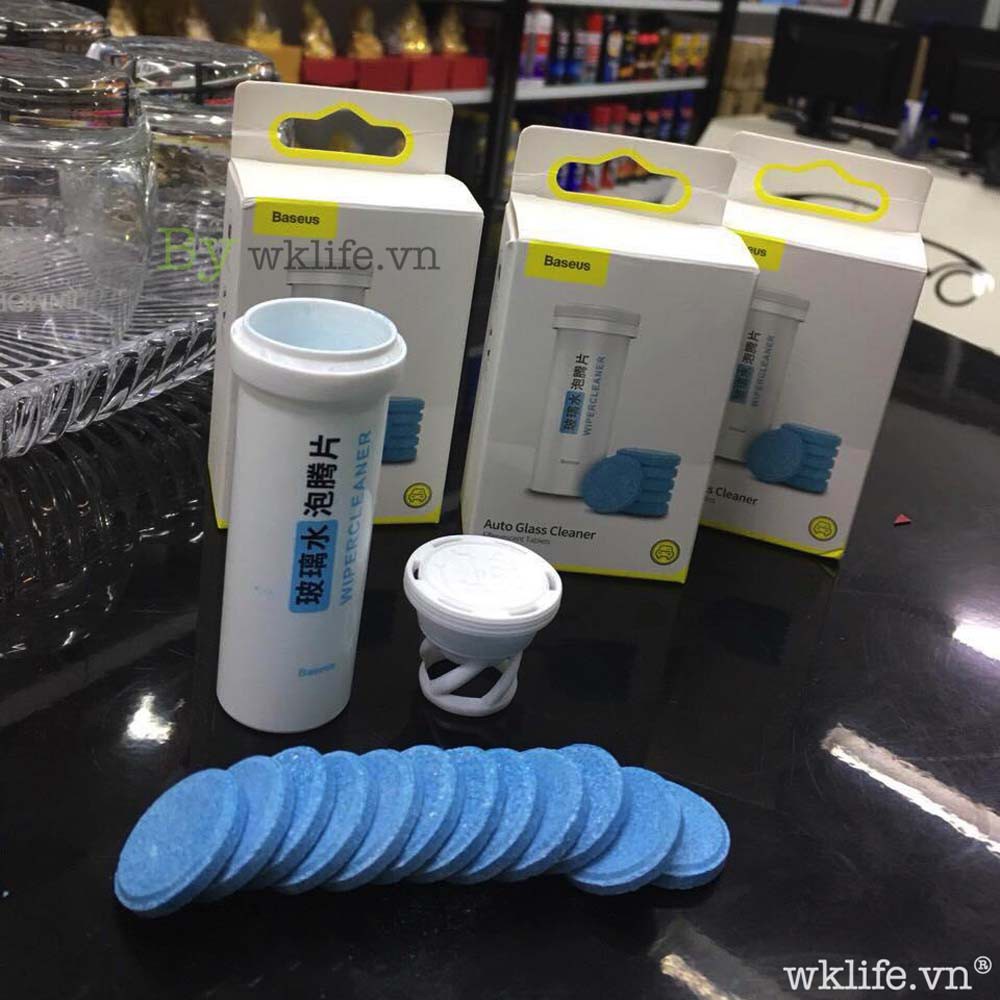 Viên Sủi Lau Kính Chuyên Dụng Hàng Cao Cấp Baseus Hộp 12 Viên