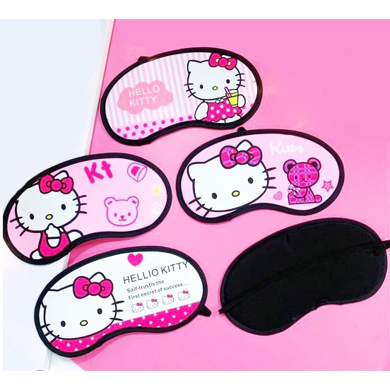 Bịt mắt ngủ kitty BMN8 cute dễ thương hoạt hình kèm túi gel