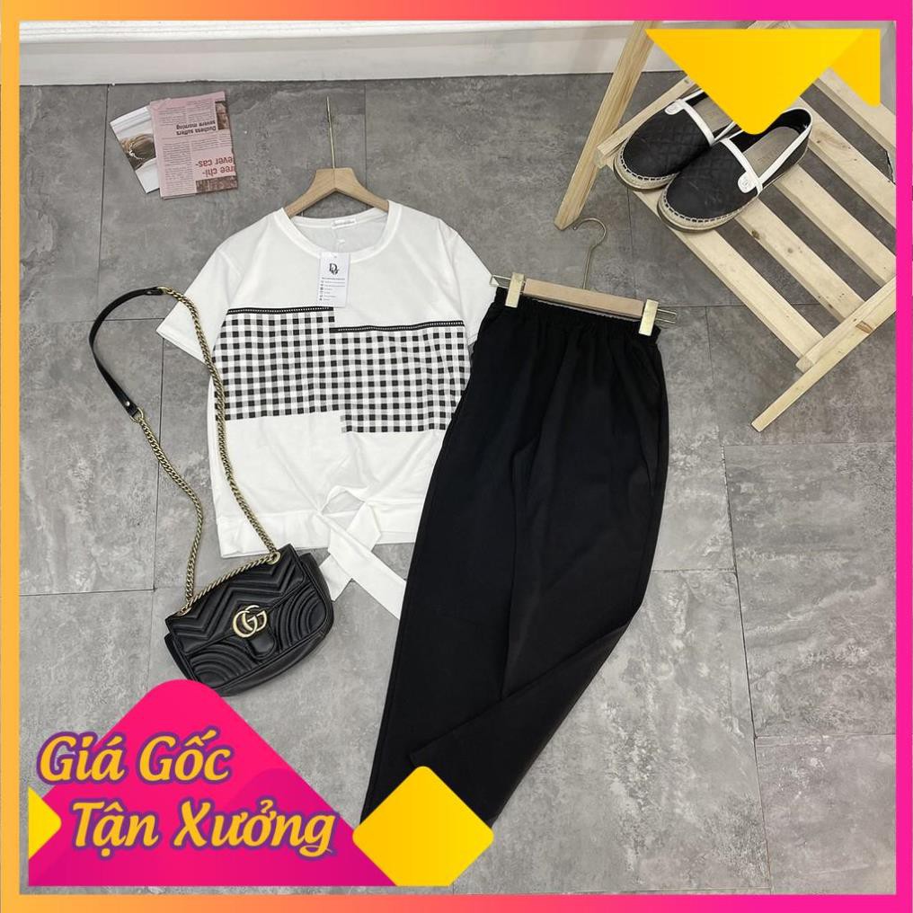 [ 𝐅𝐑𝐄𝐄 𝐒𝐇𝐈𝐏 ] Set Bộ Phối Kẻ Mix Quần Baggy