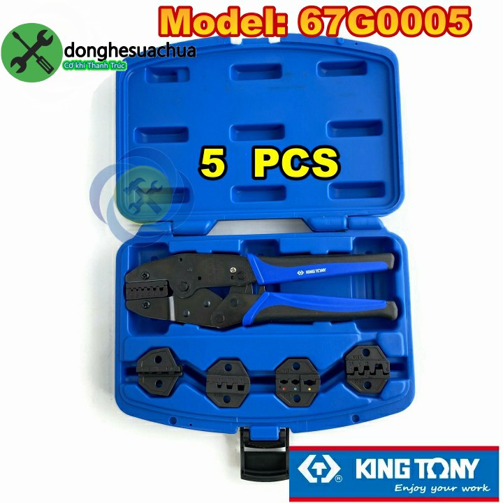 Kìm bấm cos Kingtony 67G0005 có 5 chi tiết