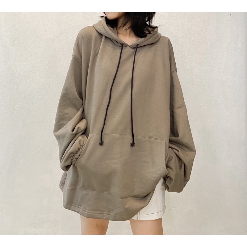 Áo hoodie nỉ bông dáng rộng - Hàng nhập khẩu