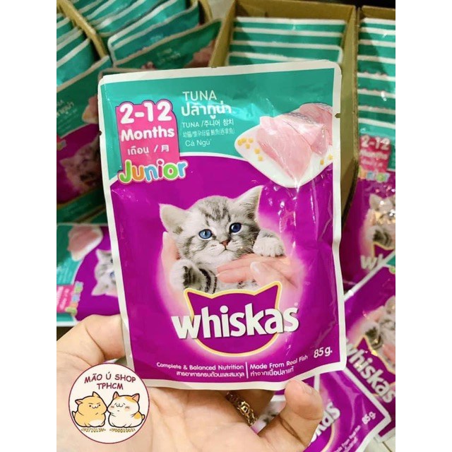 Thức Ăn Cho Mèo, Pate Cho Mèo_Whiskas 85g