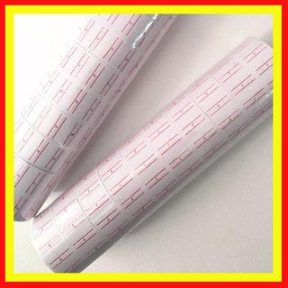 [Loại dày]-10 Cuộn Tem Giấy dán giá tiền-Giấy bấm giá trắng