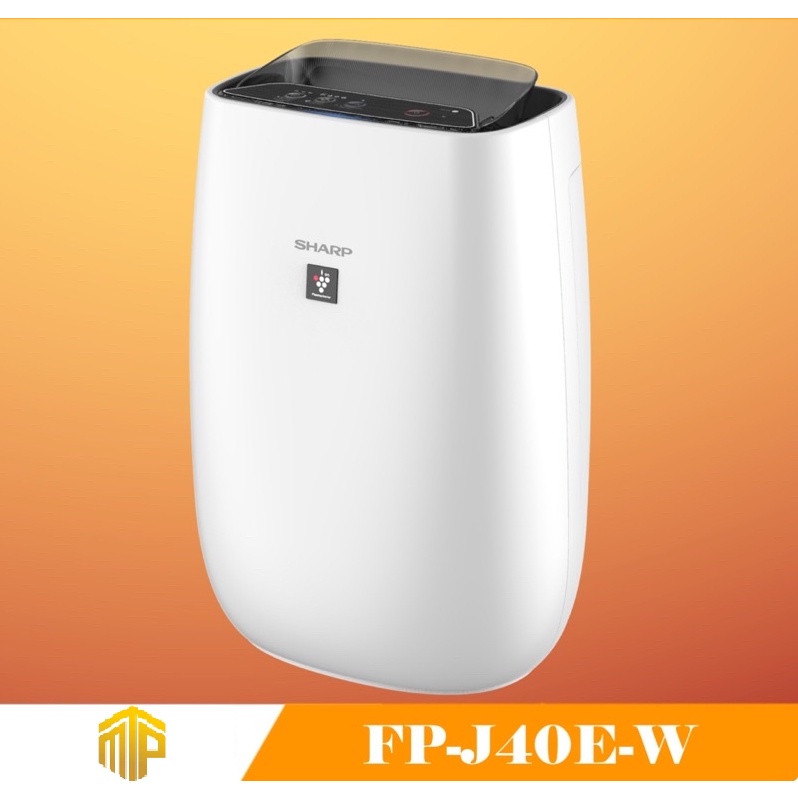Máy lọc không khí Sharp FP-J40E-W (Hàng chính hãng, Cảm biến bụi PM2.5, Nhập khẩu Thái Lan, Diện tích 30m2)