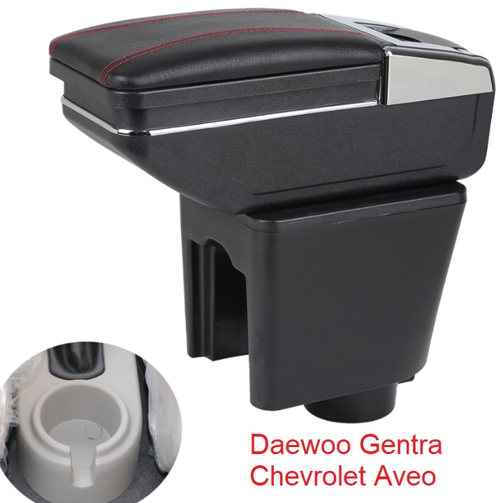 Hộp tỳ tay xe hơi Daewoo Gentra và Chevrolet Aveo MÃ DUSB-GTRA (có USB) HOẶC JDZX-GTRA (không có USB)