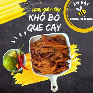 Khô bò que cay, món ngon ngày tết, ăn vặt ong vàng - ăn đi chờ chi