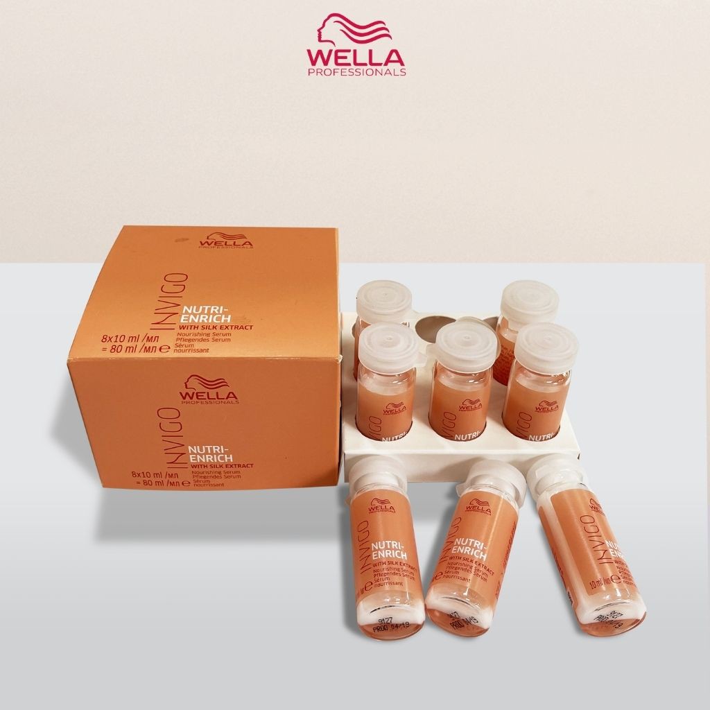 Serum Wella Invigo Tăng Cường Dưỡng Chất, Phục Hồi Tóc Khô Xơ Nutri Enrich Nourishing Serum 8x10ml